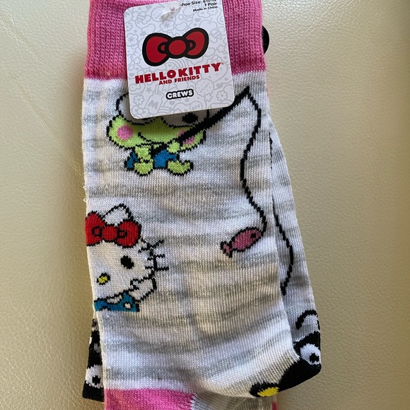 Brand New Hello Kitty and Friends Socks Shoe Size 6 1/2-12 - Picture 1 of 3